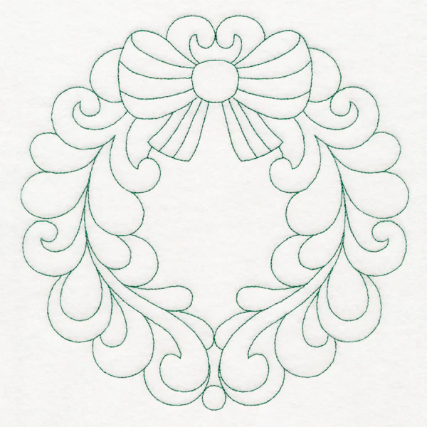 Elegant Christmas Quilting - Wreath (Double Run)