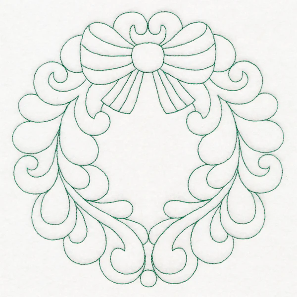 Elegant Christmas Quilting - Wreath (Double Run) - Image 2