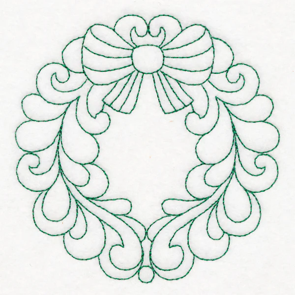 Elegant Christmas Quilting - Wreath (Double Run) - Image 5