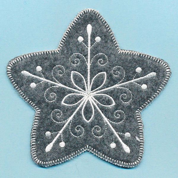 Elegant Christmas Star Ornament (In-the-Hoop) - Image 2
