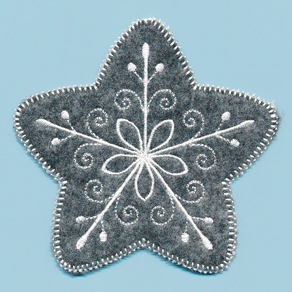 Elegant Christmas Star Ornament (In-the-Hoop) - Image 4