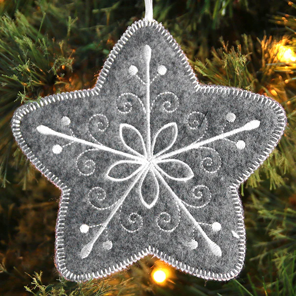 Elegant Christmas Star Ornament (In-the-Hoop) - Image 5