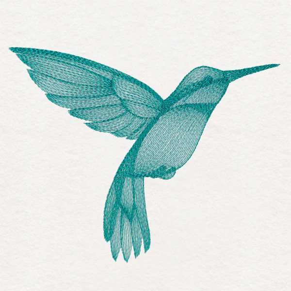 Elegant Etching Hummingbird - Image 3