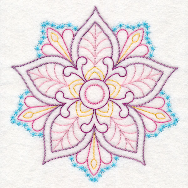 Elegant Floral Medallion (Vintage)
