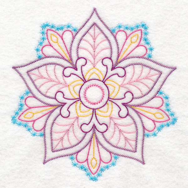 Elegant Floral Medallion (Vintage) - Image 2
