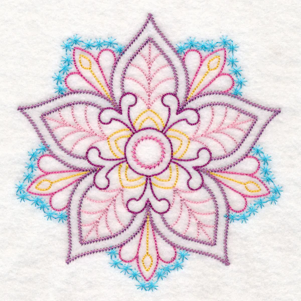 Elegant Floral Medallion (Vintage) - Image 3