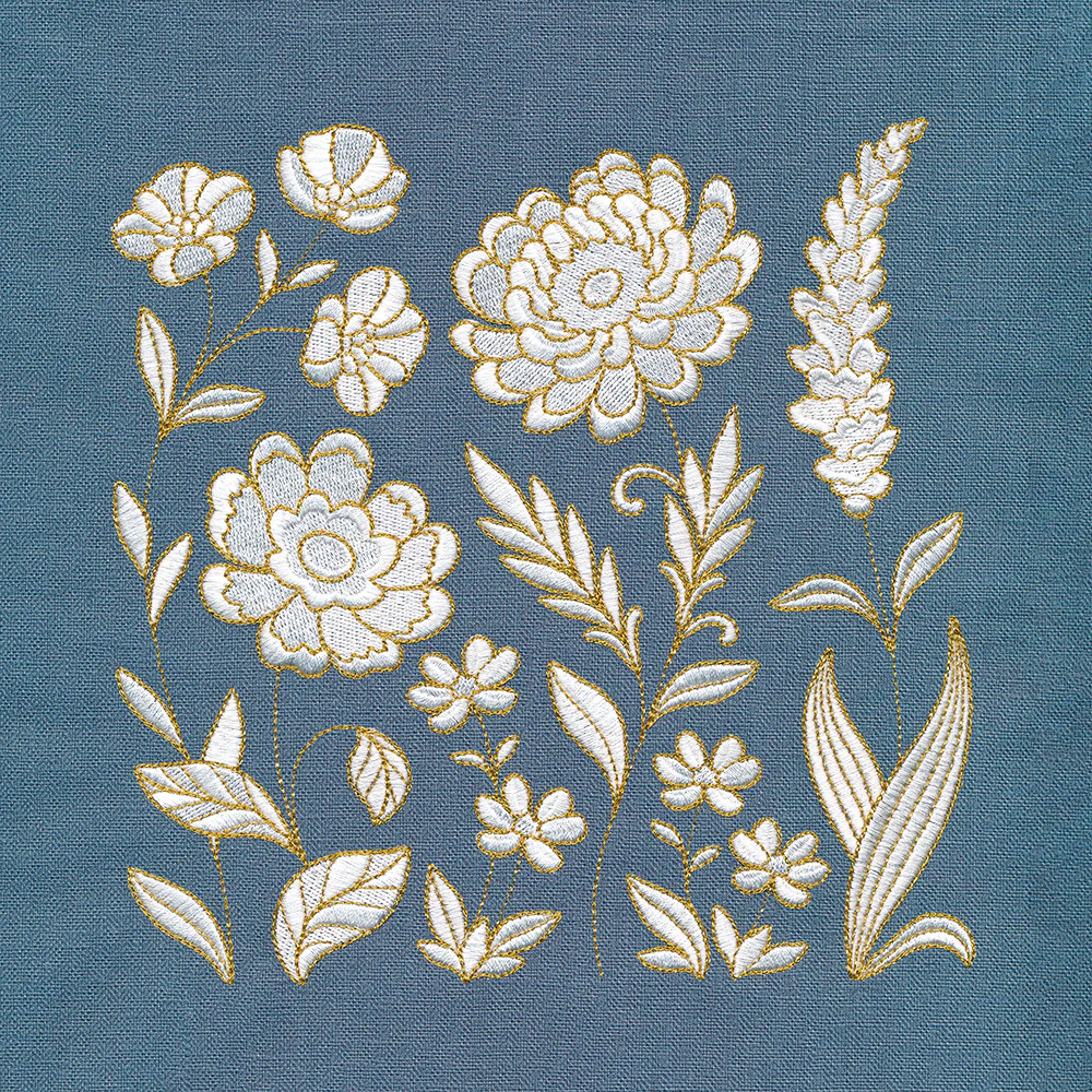 Elegant Florals in Bloom Square - Image 3