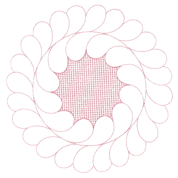 Elegant Flourishes - Dainty Circle (Trapunto)