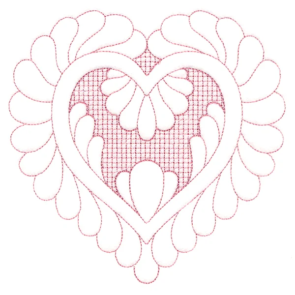 Elegant Flourishes - Lovely Heart (Trapunto) - Image 3