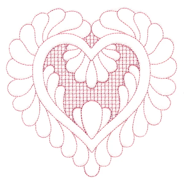 Elegant Flourishes - Lovely Heart (Trapunto) - Image 4