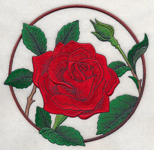 Elegant Flower Circle - Rose - Image 2