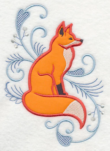 Elegant Fox Spray (Applique) - Image 4