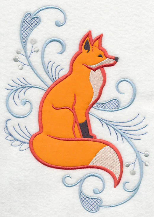 Elegant Fox Spray (Applique) - Image 5