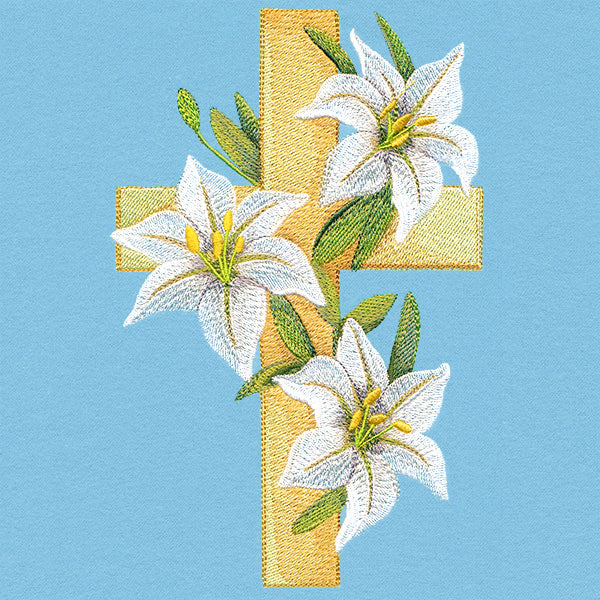 Elegant Lilies and Cross - Image 5