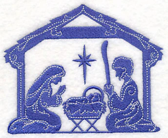 Elegant Nativity Manger Scene - Image 2