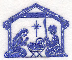 Elegant Nativity Manger Scene - Image 3