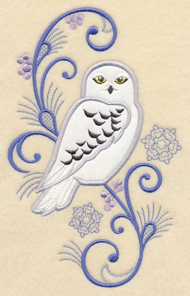 Elegant Owl Spray (Applique) - Image 3