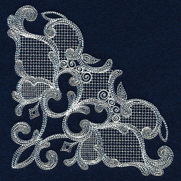 Elegant Swirls Corner (Whitework) - Image 7