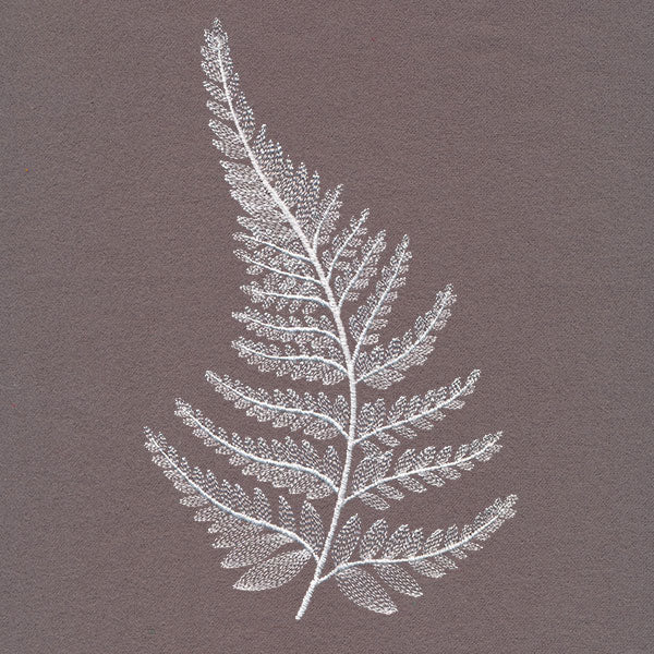 Elegant Whitework Leaf Fern - Image 5