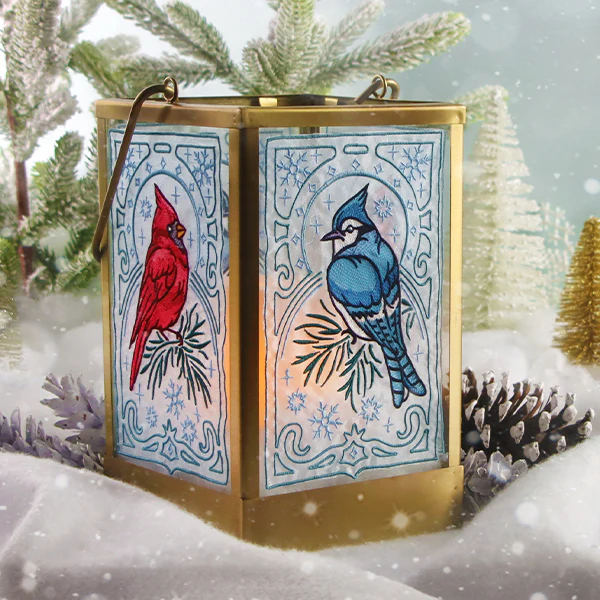 Elegant Winter Bird Panel - Blue Jay - Image 14