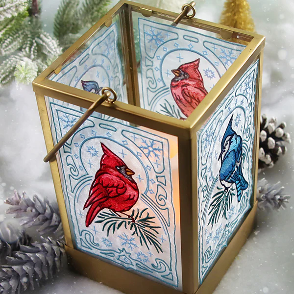 Elegant Winter Bird Panel - Cardinal - Image 9