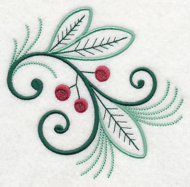 Elegant Winter Greenery Flourish - Image 2