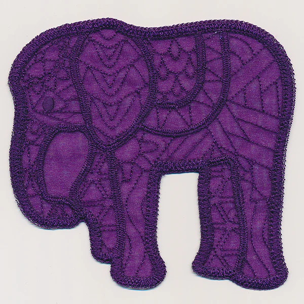 Elephant Organza Accent (In-the-Hoop) - Image 2