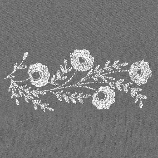 Embellished with Blooms Border (Whitework) - Image 4