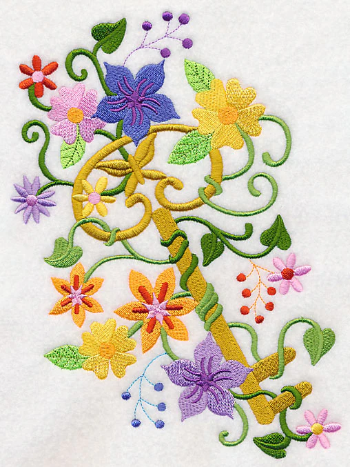Enchanted Key in Flowers - Image 6