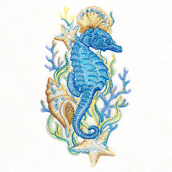 Enchanting Seahorse in Watercolor - Image 10