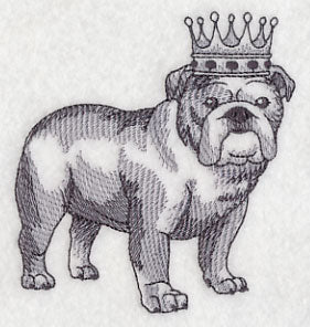 English Bulldog in Crown - Image 3