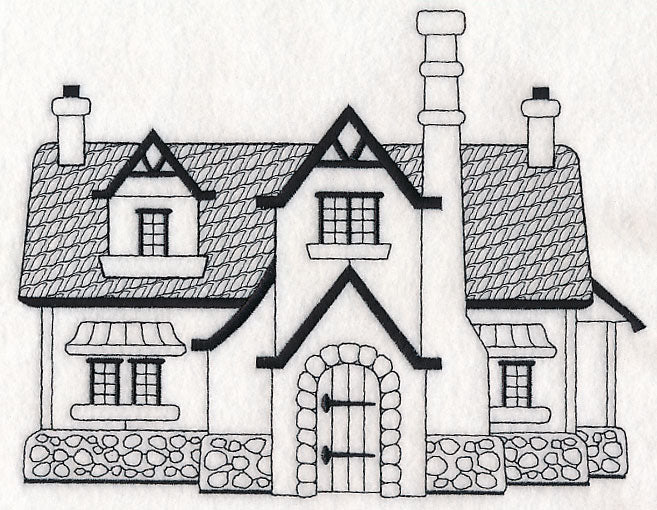 English Cottage (Blackwork) - Image 4