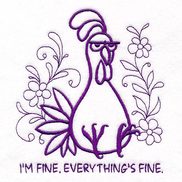 Everything's Fine Doodle Chicken - Image 2