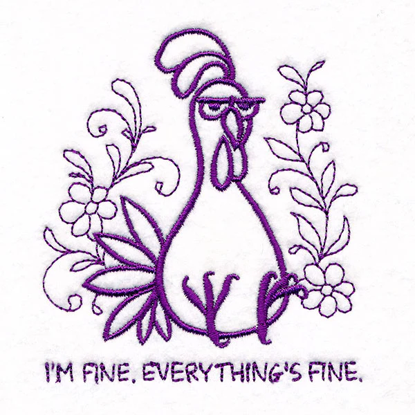 Everything's Fine Doodle Chicken - Image 3