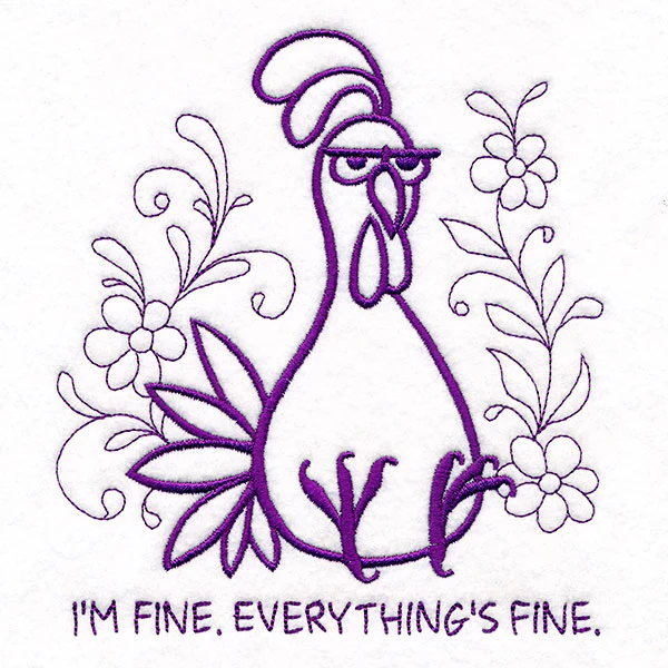 Everything's Fine Doodle Chicken - Image 4
