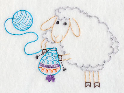 Ewe Love Knitting 3 (Vintage) - Image 3