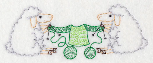 Ewe Love Knitting 4 (Vintage) - Image 3