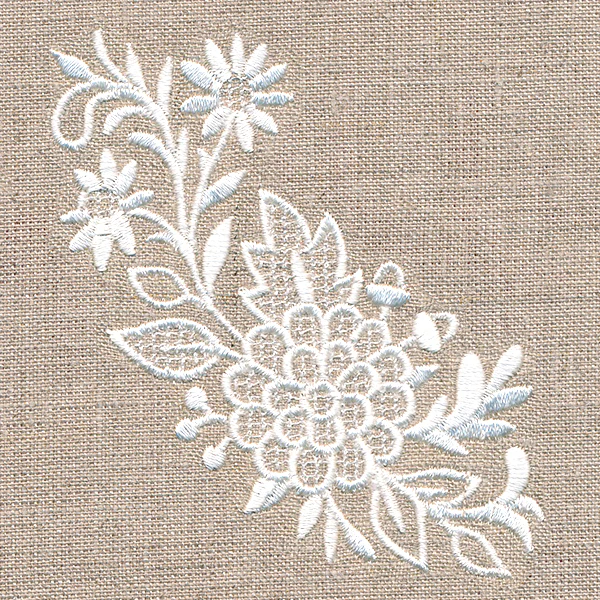 Exquisite Autumn Curve (Whitework) - Image 2