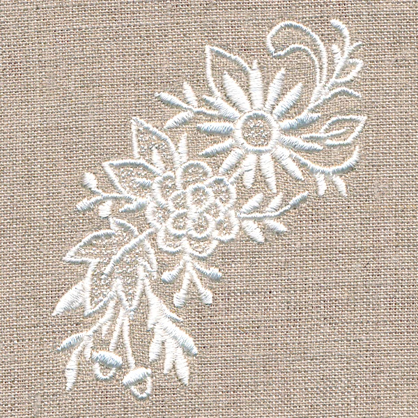 Exquisite Autumn Spray (Whitework) - Image 4