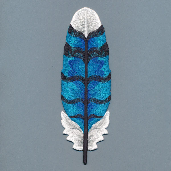 Exquisite Blue Jay Feather (In-the-Hoop) - Image 4