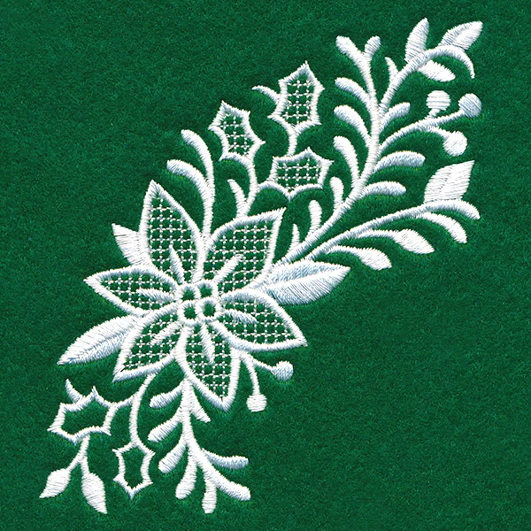 Exquisite Christmas Spray (Whitework) - Image 2