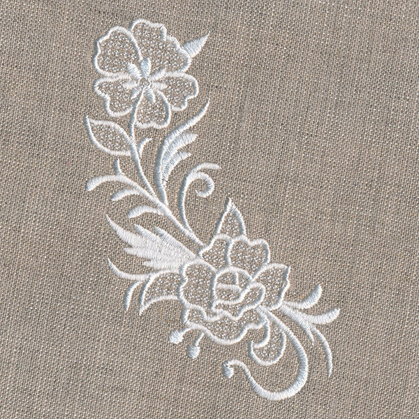 Exquisite Floral Curve (Whitework) - Image 3