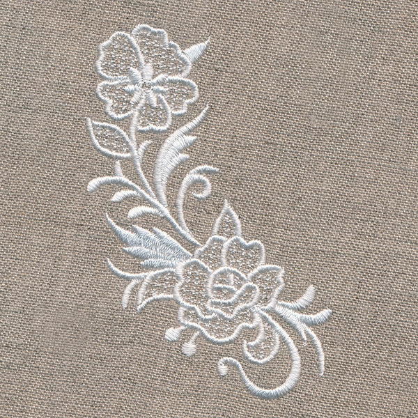 Exquisite Floral Curve (Whitework) - Image 4
