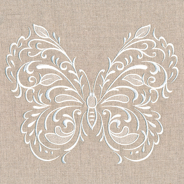 Exquisite Fluttering Butterfly (Whitework) - Image 9