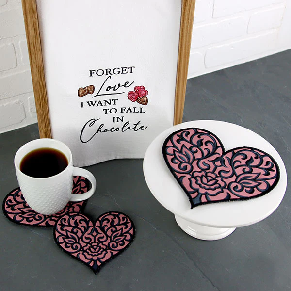 Exquisite Heart Trivet (In-the-Hoop) - Image 6