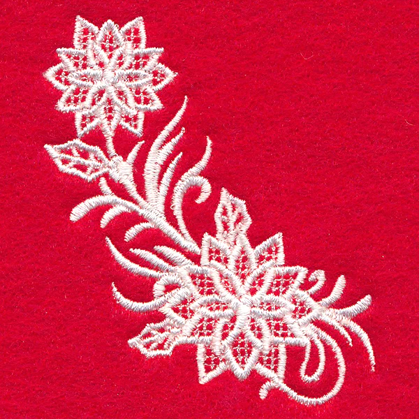 Exquisite Poinsettia Curve (Whitework) - Image 4