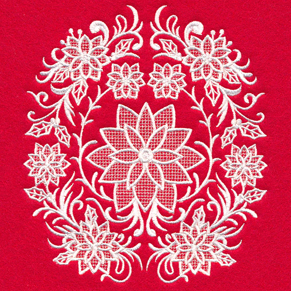 Exquisite Poinsettia Feature (Whitework) - Image 5