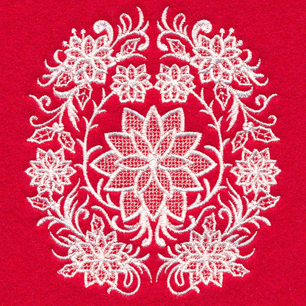 Exquisite Poinsettia Feature (Whitework) - Image 7
