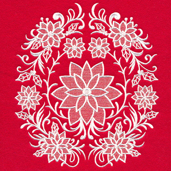 Exquisite Poinsettia Feature (Whitework) - Image 9