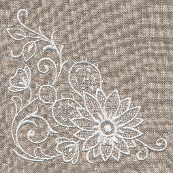 Exquisite Southwestern Corner (Whitework) - Image 3